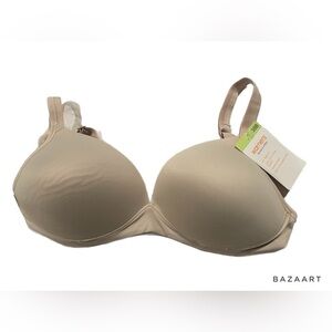 Warners Elements of Bliss Molded Cup Beige bra size 38B NWT AR13